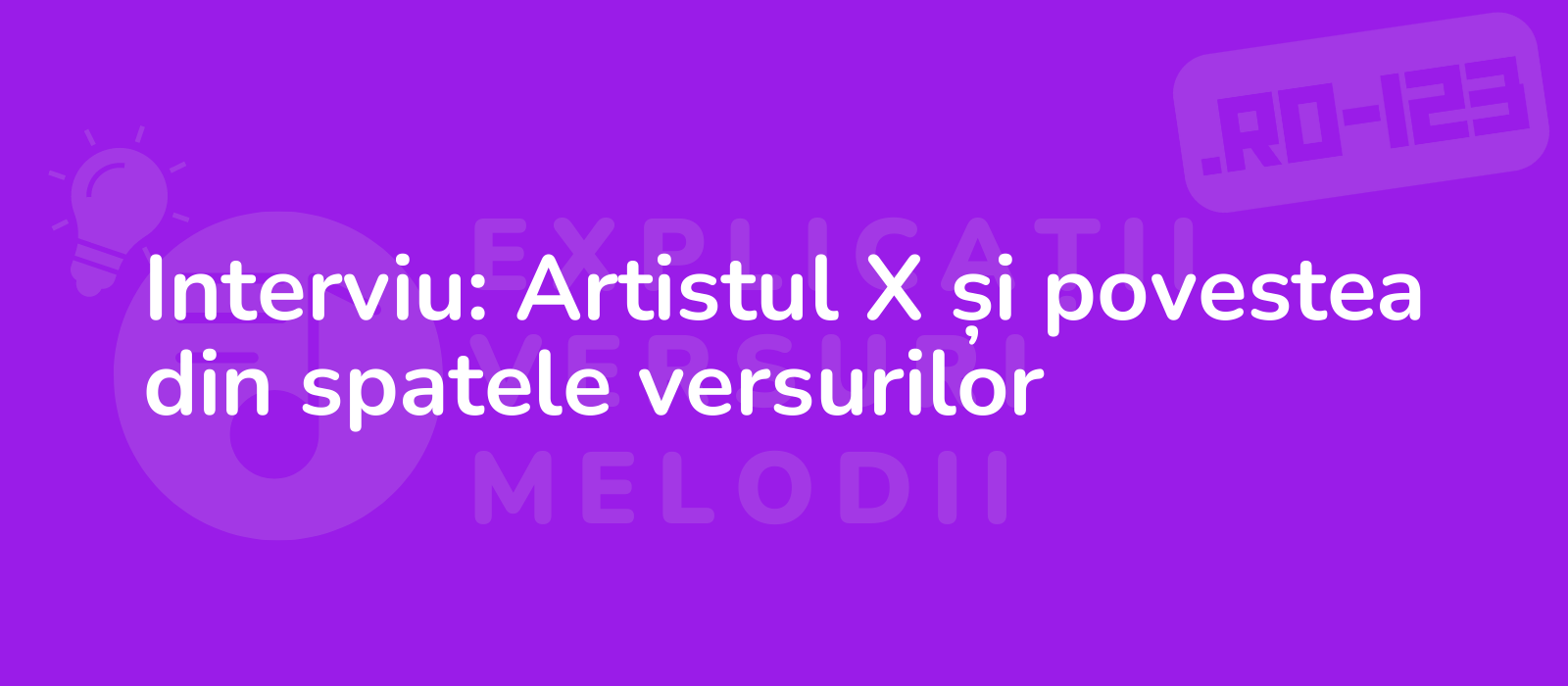 Interviu: Artistul X și povestea din spatele versurilor